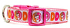 Dunkin Donuts dog collar handmade adjustable buckle 1"or 5/8" wide or leash Petcollarshandmade