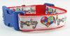Autism Awareness dog collar handmade adjustable buckle collar 1 wide or leash - Furrypetbeds