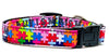 Autism Awareness dog collar handmade adjustable buckle collar 5/8" wide Petcollarshandmade