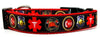 Rescue 911 Police dog collar handmade adjustable buckle collar 1" wide or leash - Furrypetbeds