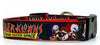Killer Klowns dog collar handmade adjustable buckle collar 1" wide or leash - Furrypetbeds