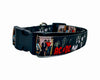 ACDC dog collar  handmade adjustable buckle collar 1" wide  Rock N Roll Petcollarshandmade
