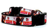 Dunkin Donuts dog collar handmade adjustable buckle 1" or 5/8" wide or leash Petcollarshandmade
