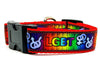 LGBT dog collar Handmade adjustable buckle collar 1" wide or leash - Furrypetbeds