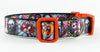 Horror dog collar handmade adjustable buckle collar 1" wide or leash Petcollarshandmade
