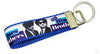 Blues Brothers Key Fob Wristlet Keychain 1"wide Zipper pull Camera strap - Furrypetbeds