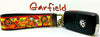 Garfield Key Fob Wristlet Keychain 1"wide Zipper pull Camera strap - Furrypetbeds