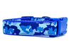 Blue Camo dog collar handmade adjustable buckle 1"or 5/8" wide or leash hunting Petcollarshandmade