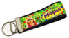 Muppets Key Fob Wristlet Keychain 1 1/4"wide Zipper pull Camera strap handmade - Furrypetbeds