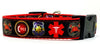 Rescue 911 Police dog collar handmade adjustable buckle collar 1" wide or leash - Furrypetbeds
