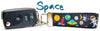Space Key Fob Wristlet Keychain 1"wide Zipper pull Camera strap handmade - Furrypetbeds