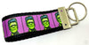 Frankenstein Key Fob Wristlet Keychain 1 1/4"wide Zipper pull Camera strap - Furrypetbeds