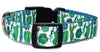 Cactus dog collar handmade adjustable buckle collar 5/8"wide or leash Petcollarshandmade
