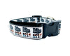 The Beatles dog collar adjustable buckle collar 1" or 5/8"wide or leash Fab Four Petcollarshandmade