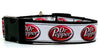 Dr Pepper Dog collar handmade adjustable buckle collar 1" or 5/8" wide or leash Petcollarshandmade