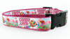 Candyland dog collar handmade adjustable buckle collar 1" wide or leash Petcollarshandmade