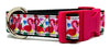 Pink Flamingo dog collar Handmade adjustable buckle 1" or 5/8" wide or leash - Furrypetbeds
