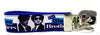 Blues Brothers Key Fob Wristlet Keychain 1"wide Zipper pull Camera strap - Furrypetbeds