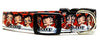 Betty Boop dog collar handmade adjustable buckle collar 1" or 5/8"wide or leash - Furrypetbeds