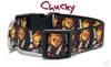 Chucky dog collar handmade adjustable buckle collar 1" or 5/8" wide or leash Petcollarshandmade