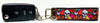 Skulls Key Fob Wristlet Keychain 1"wide Zipper pull Camera strap handmade - Furrypetbeds