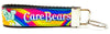 Care Bears Key Fob Wristlet Keychain 1" wide Zipper pull Camera strap - Furrypetbeds