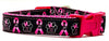 Bark For A Cure dog collar handmade adjustable buckle collar 5/8"wide or leash - Furrypetbeds