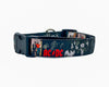 ACDC dog collar  handmade adjustable buckle collar 1" wide  Rock N Roll Petcollarshandmade