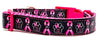 Bark For A Cure dog collar handmade adjustable buckle collar 5/8"wide or leash - Furrypetbeds