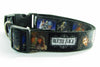 Beetlejuice dog collar handmade adjustable buckle collar 1" or 5/8"wide or leash Petcollarshandmade