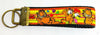 Garfield Key Fob Wristlet Keychain 1"wide Zipper pull Camera strap - Furrypetbeds