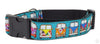 VW Bus dog collar handmade adjustable buckle collar 1" wide or leash Petcollarshandmade
