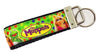 Muppets Key Fob Wristlet Keychain 1 1/4"wide Zipper pull Camera strap handmade - Furrypetbeds