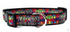 Autism dog collar handmade 12.00 all sizes adjustable buckle collar 1 wide leash - Furrypetbeds