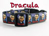 Dracula dog collar handmade adjustable buckle collar 1" wide or leash Petcollarshandmade