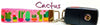 Cactus Key Fob Wristlet Keychain 1"wide Zipper pull Camera strap handmade - Furrypetbeds