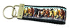 Horses Key Fob Wristlet Keychain 1 1/4"wide Zipper pull Camera strap - Furrypetbeds