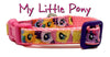 My Little Pony cat & small dog collar 1/2"wide adjustable handmade bell or leash - Furrypetbeds