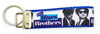 Blues Brothers Key Fob Wristlet Keychain 1"wide Zipper pull Camera strap - Furrypetbeds