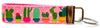 Cactus Key Fob Wristlet Keychain 1"wide Zipper pull Camera strap handmade - Furrypetbeds