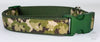 Green Camo dog collar handmade adjustable buckle 1"or 5/8" wide or leash hunting Petcollarshandmade