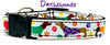 Dachshunds dog collar handmade adjustable buckle collar 1" or 5/8"wide or leash - Furrypetbeds