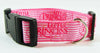 Princess Dog collar handmade adjustable buckle collar 1" wide or leash Pink $12 - Furrypetbeds