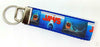 Jaws movie Key Fob Wristlet Keychain 1"wide Zipper pull Camera strap handmade - Furrypetbeds