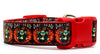 Day of the Dead dog collar handmade adjustable buckle collar 1" wide or leash - Furrypetbeds