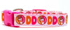 Dunkin Donuts Dog collar handmade adjustable buckle 5/8"wide or leash small dog Petcollarshandmade