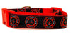 Fire Dept. dog collar Handmade adjustable buckle collar 1" or 5/8" wide or leash Petcollarshandmade