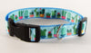 Cactus dog collar handmade adjustable buckle collar 1" or 5/8" wide or leash Petcollarshandmade