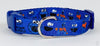 Cookie Dog collar handmade adjustable buckle 5/8"wide or leash fabric Petcollarshandmade