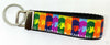 The Beatles Key Fob Wristlet Keychain 1"wide Zipper pull Camera strap handmade - Furrypetbeds
